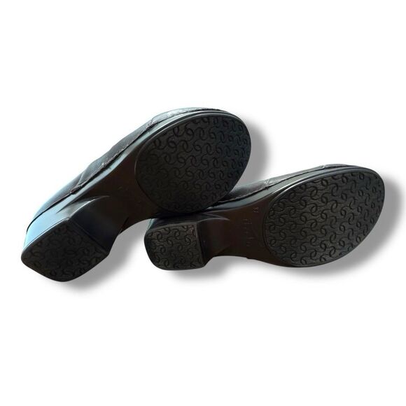 Dansko Tenley Brown Leather Clogs Minimalist Office Women's Size EU 37 / US 6.5 - Picture 7 of 10